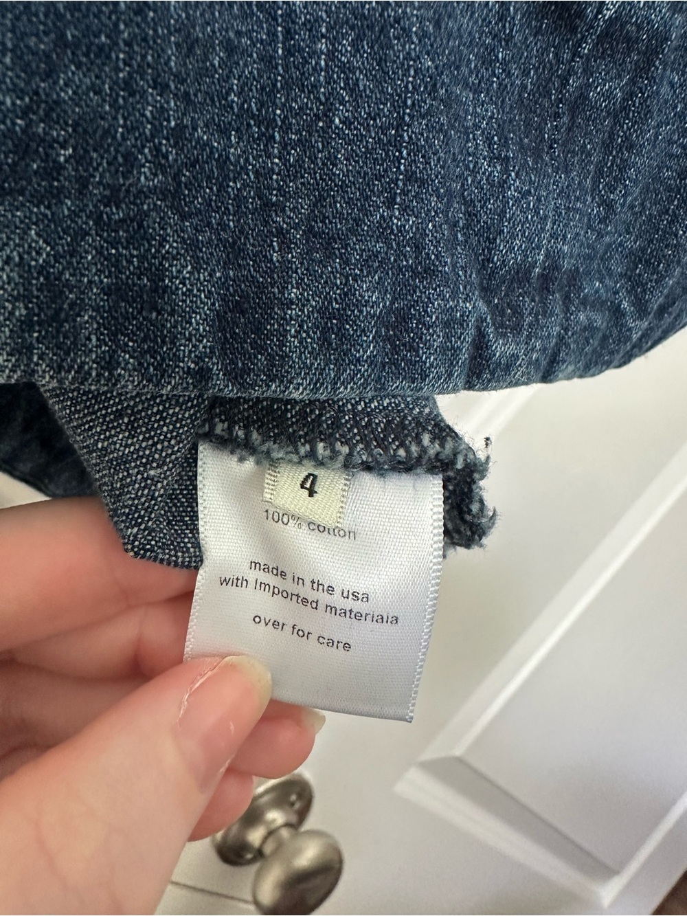 Rachel Comey Denim Cropped Ravine Top - Picture 4 of 5